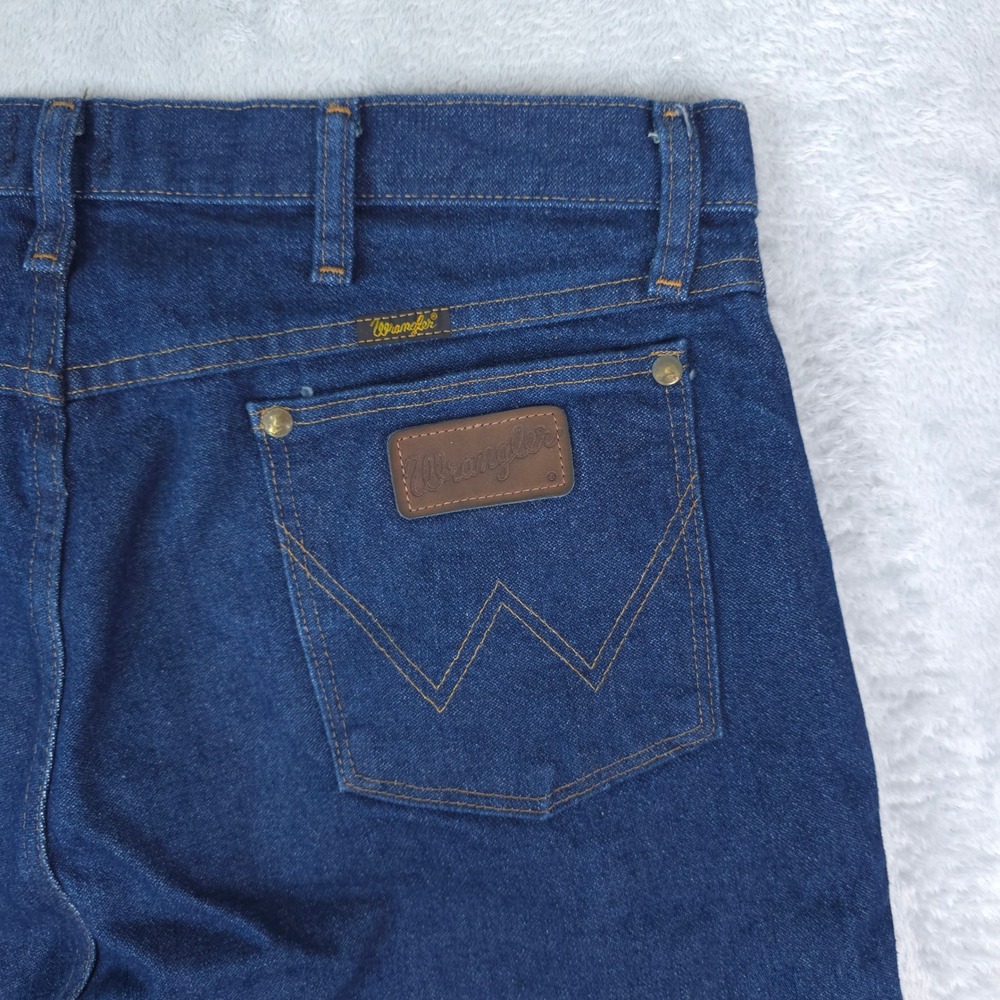 Wrangler Jeans Mens 36x34 Blue 47MWZ Regular Fit Cowboy Cut Premium Performance - Picture 5 of 11